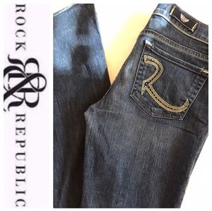 ROCK & REPUBLIC Roth Low Rise Flare Size 27